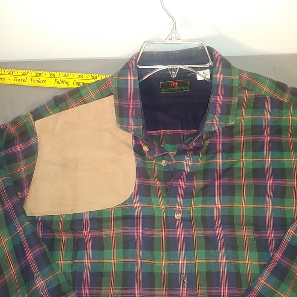 A&F HUNT SHOULDER PLAID LONG SLEEVE BUTTON UP #6 - Picture 3 of 4